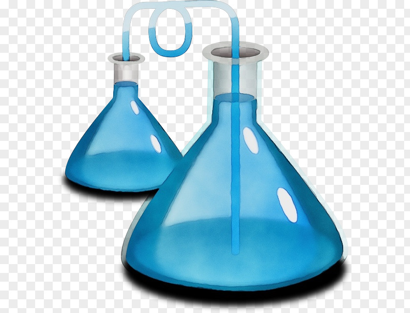 Wash Bottle Flask Watercolor Liquid PNG