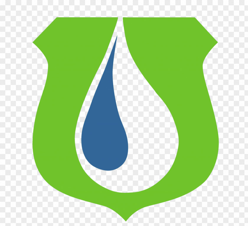 Water Droplets Green Leaf Logo Design Brand Blue PNG