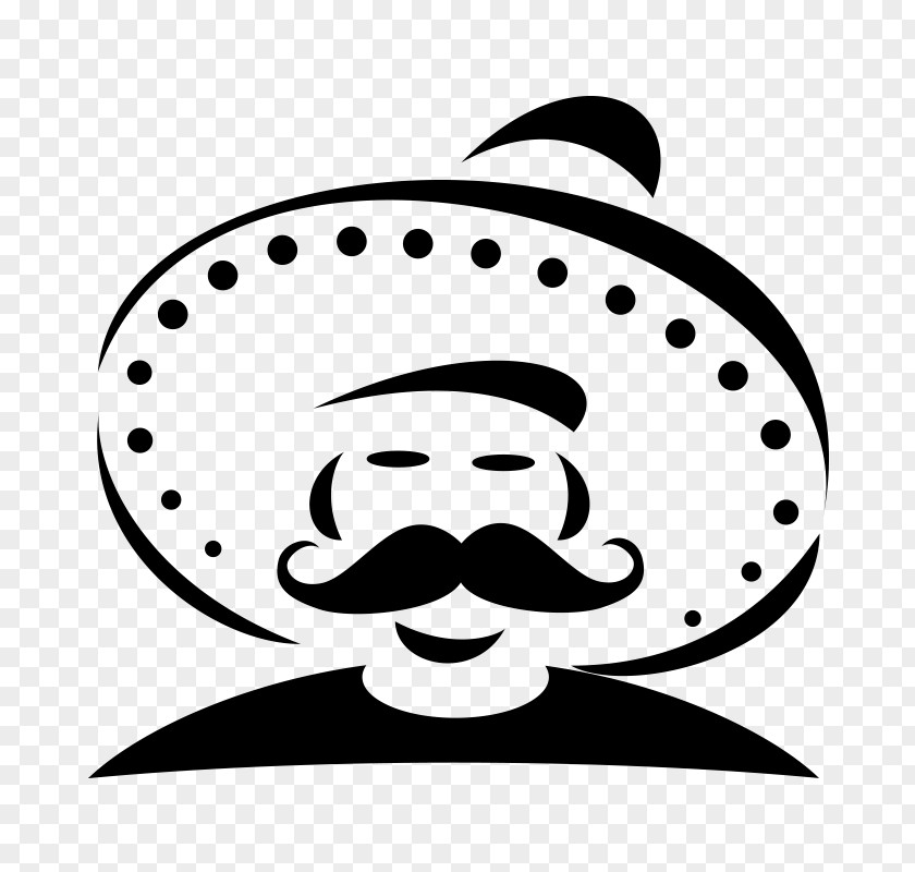 Cap Line Art Moustache Cartoon PNG