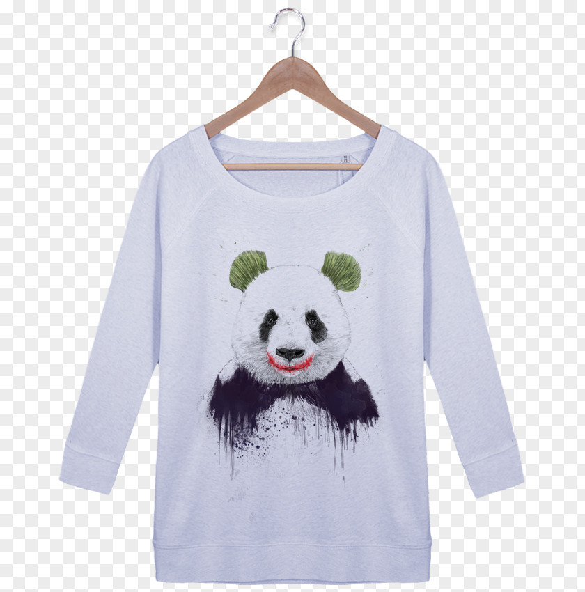 T-shirt Giant Panda Red Bluza Bear PNG