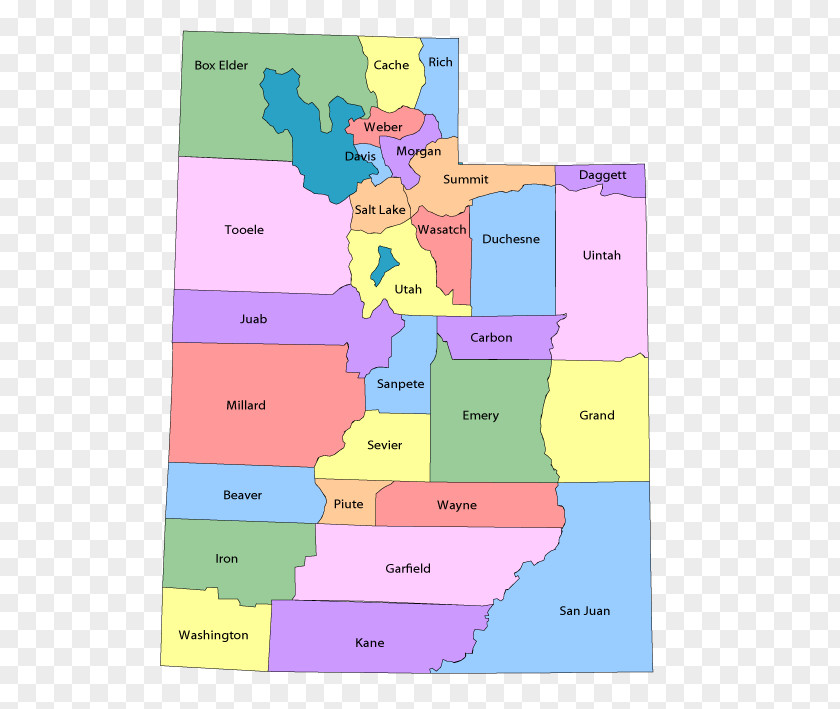 Kane Duchesne Morgan Uintah County, Utah Image Map PNG