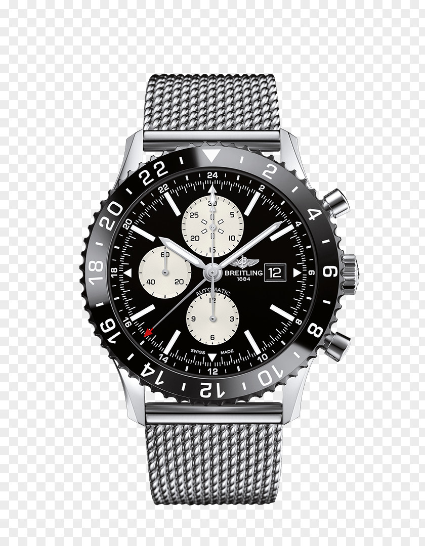 Watch Breitling SA Chronoliner Jewellery Swiss Made PNG