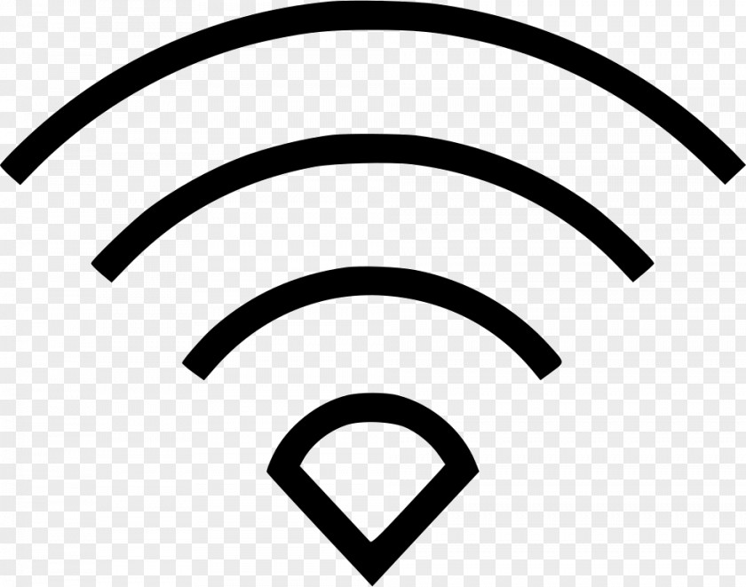 Wifi Insignia Clip Art Line Black M PNG