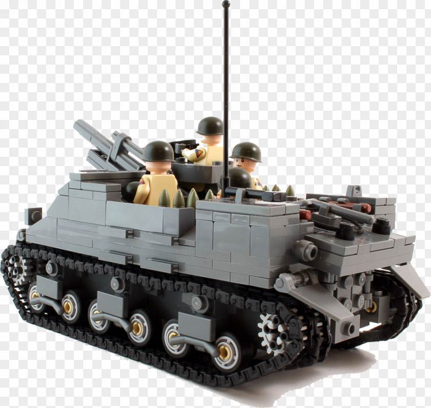 Military M7 Priest 105mm Howitzer Motor Carriage Self-propelled Artillery PNG