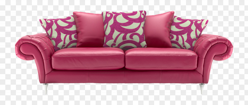 Pink Couch Loveseat Sofa Bed Chair PNG