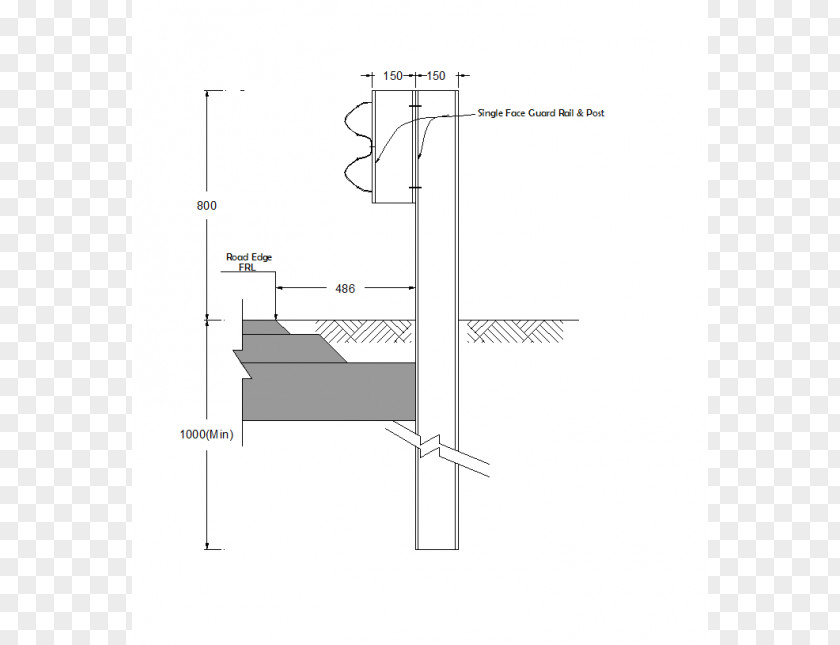 Road Drawing Guard Rail Computer-aided Design .dwg PNG