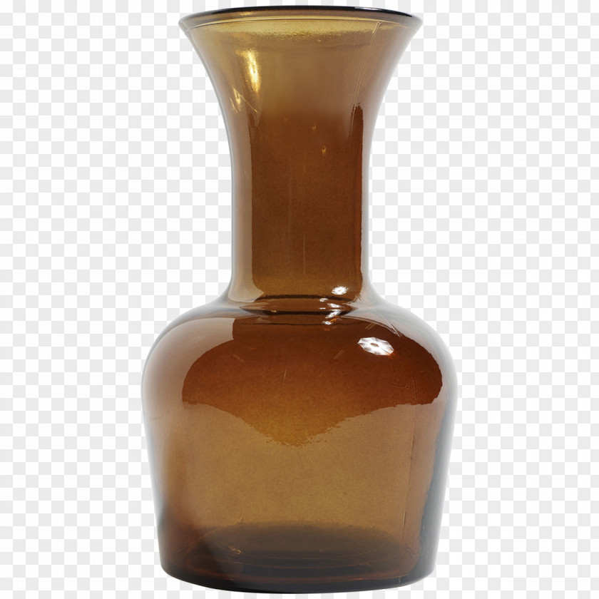 Vase Glass Bottle Caramel Color PNG