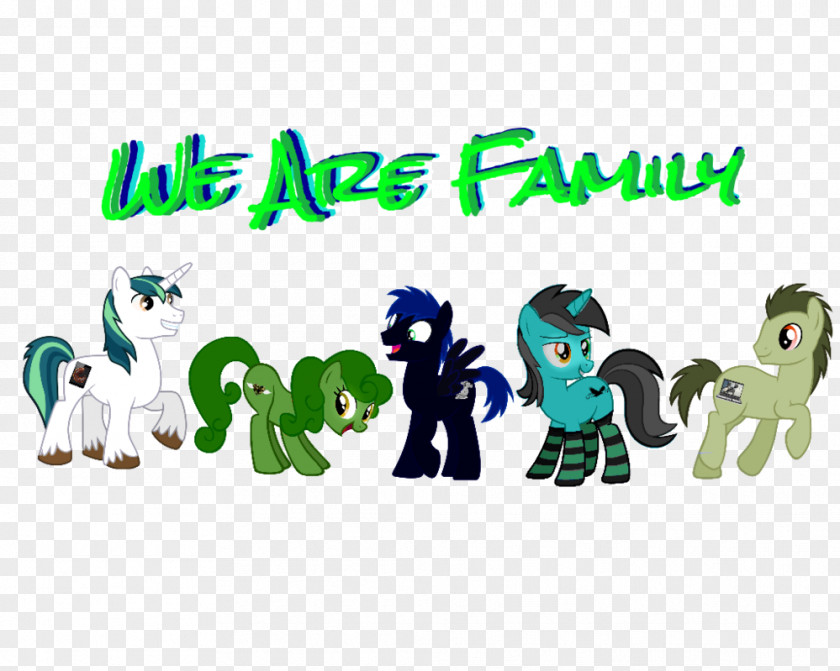 We Are Family Pony Horse Figurine Clip Art PNG