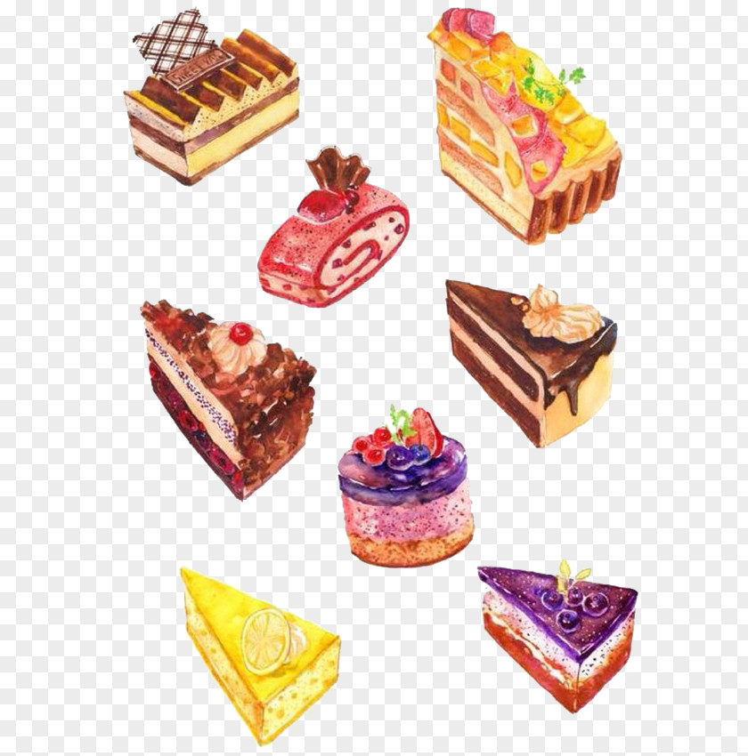 Cake Food Dessert Drawing Illustration PNG