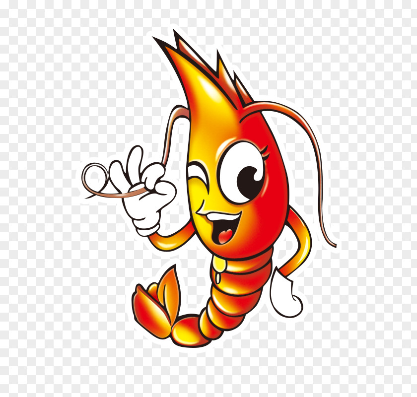 Cartoon Lobster Shrimp Poster PNG