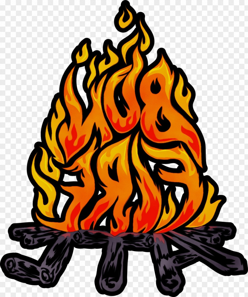 Flame Logo Cartoon PNG