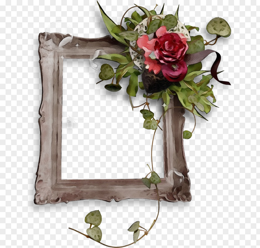 Floristry Flower Arranging Watercolor Flowers Frame PNG