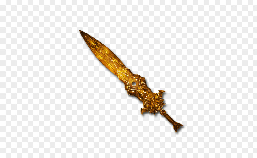 Gold Light Granblue Fantasy Sword Weapon Dagger Blade PNG