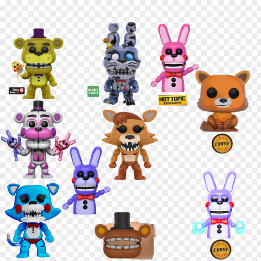Toy Action & Figures Five Nights At Freddy's: Sister Location The Twisted Ones Funko PNG