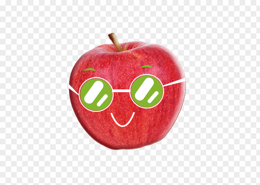Wearing Green Glasses Smiling Apples Designer Apple Download PNG