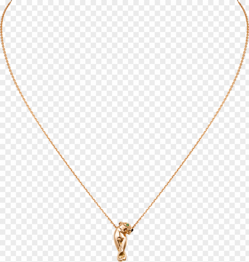Black Panther Necklace Locket Garnet Tsavorite Gold PNG