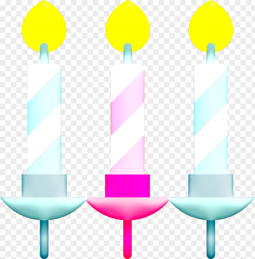 Candlestick Icon Birthday Party Candles PNG