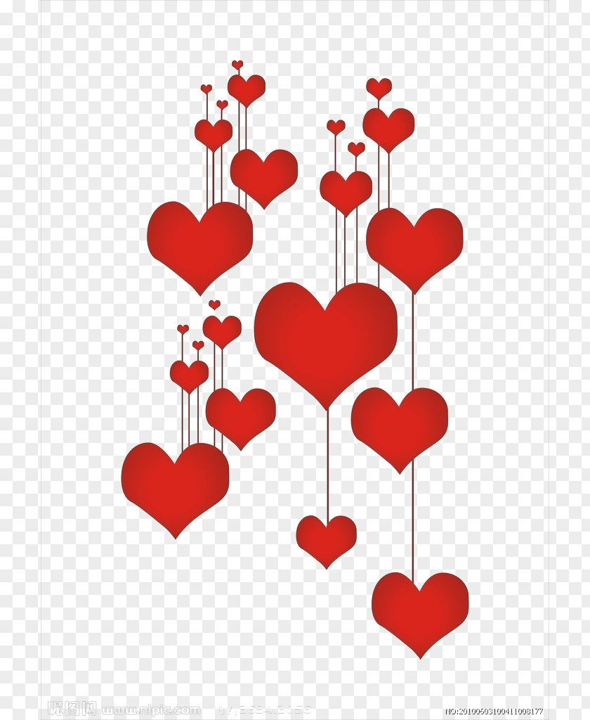 Creative Heart-shaped Hanging Chain Speed Valentines Day Birthday Heart Stock.xchng Stock Photography PNG