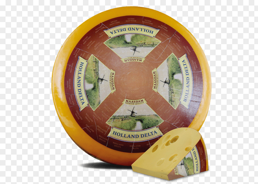 Dutch Gouda Cheese Wheel Van Der Heiden Kaas B.V. Maasdam PNG