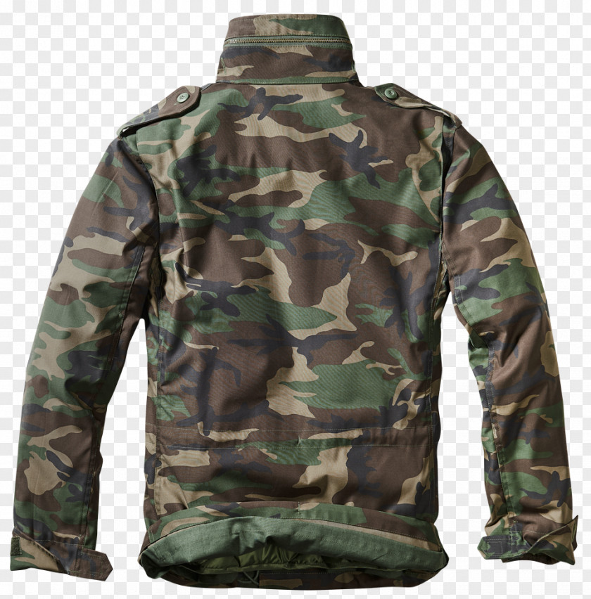 Military Camouflage M-1965 Field Jacket Clothing Feldjacke Hood PNG