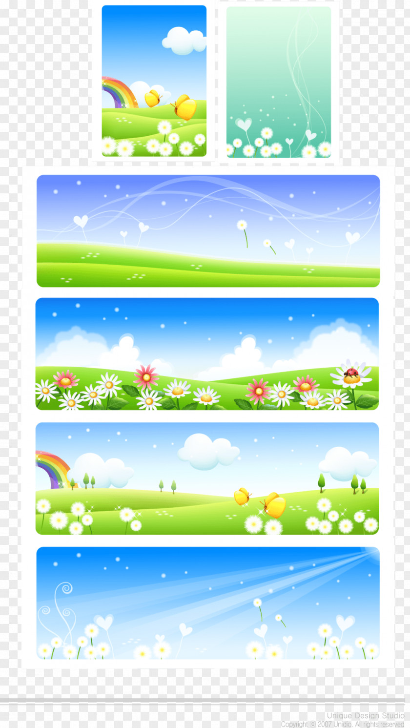 Nature Banner Story Green PNG
