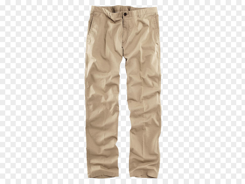 Simple Warm Cargo Pants Khaki PNG