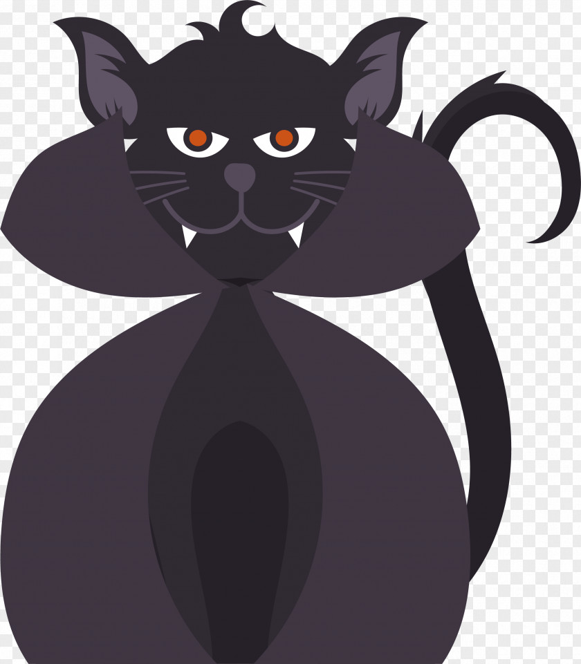 Vampire Black Cat Kitten PNG