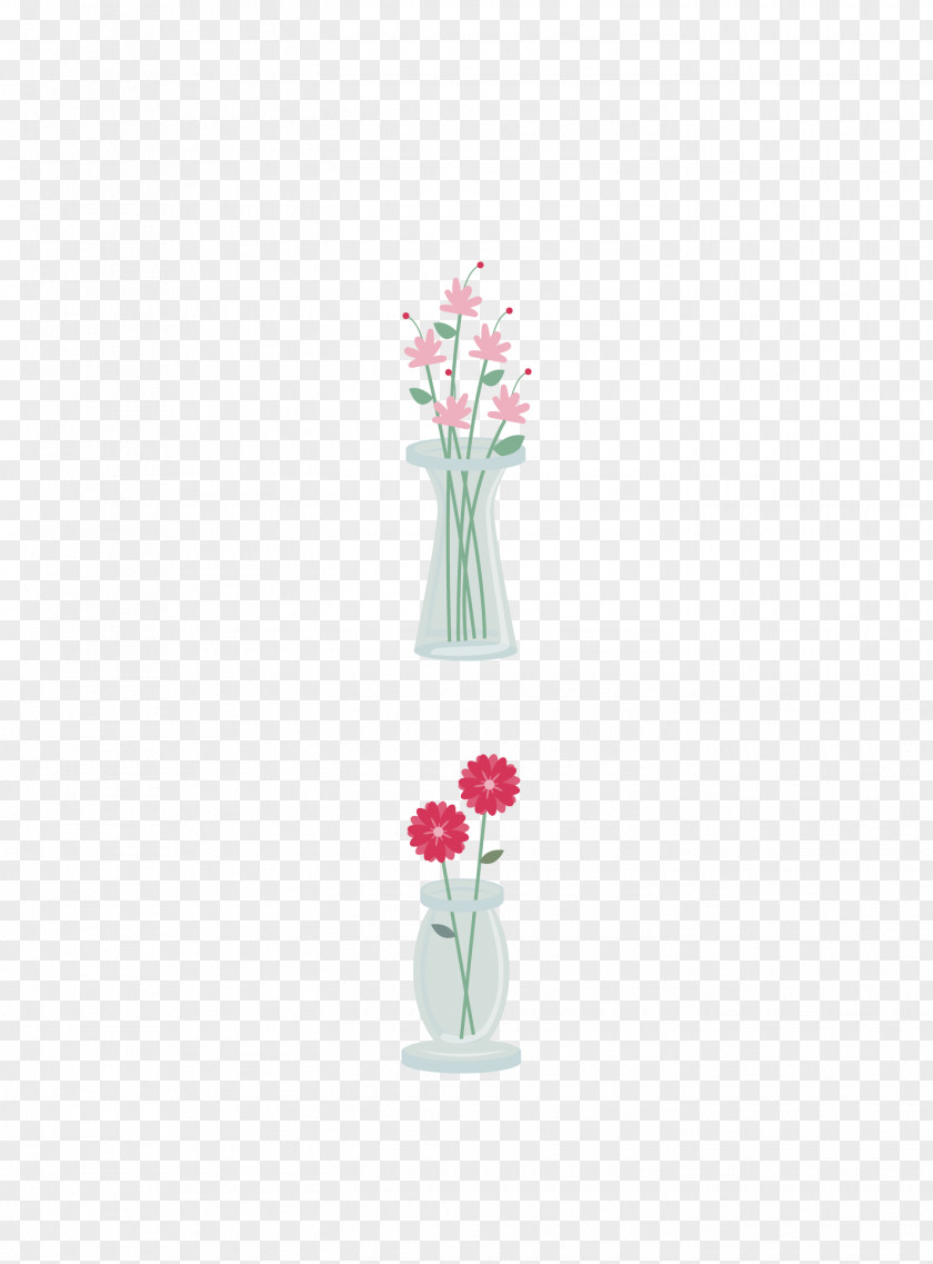 Vase Floral Design Vector Material Petal Pattern PNG