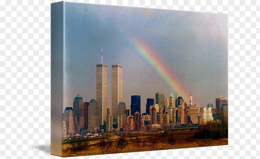 World Trade Center Skyline Skyscraper Gallery Wrap Canvas Cityscape PNG