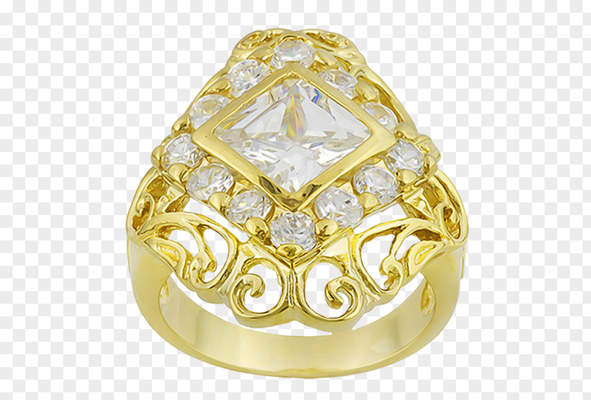 Free Gold Ring Buckle Material Diamond PNG