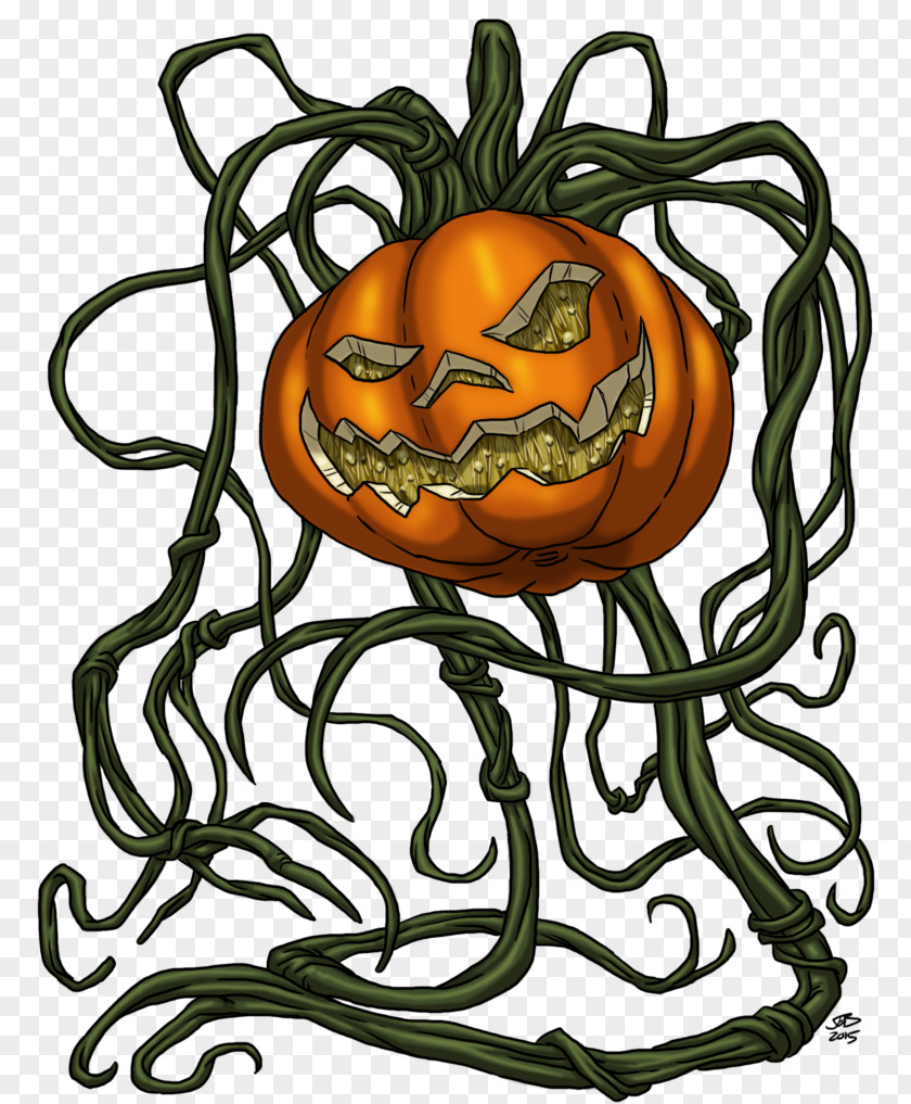 Painted Pumpkin Jack-o'-lantern Gourd Drawing PNG