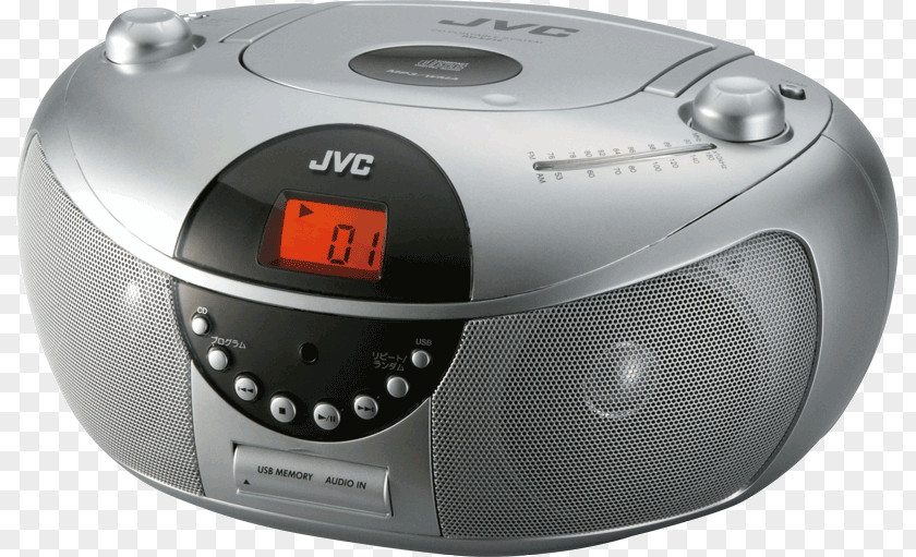 Radio Multimedia JVC Boombox PNG