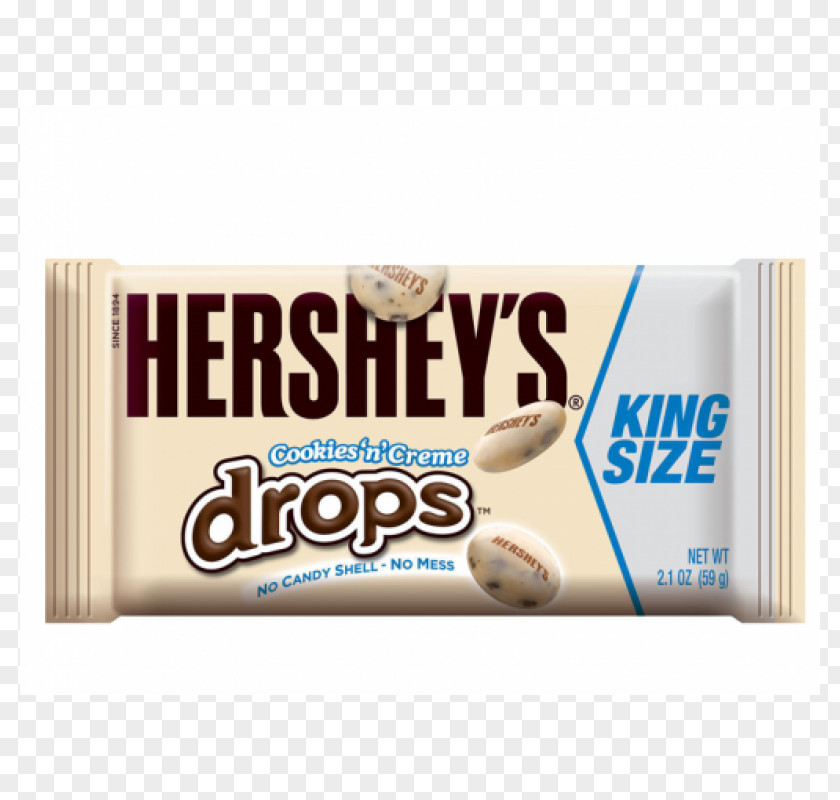 Cream Drop Hershey's Cookies 'n' Creme Drops Chocolate Bar White Dairy Products PNG