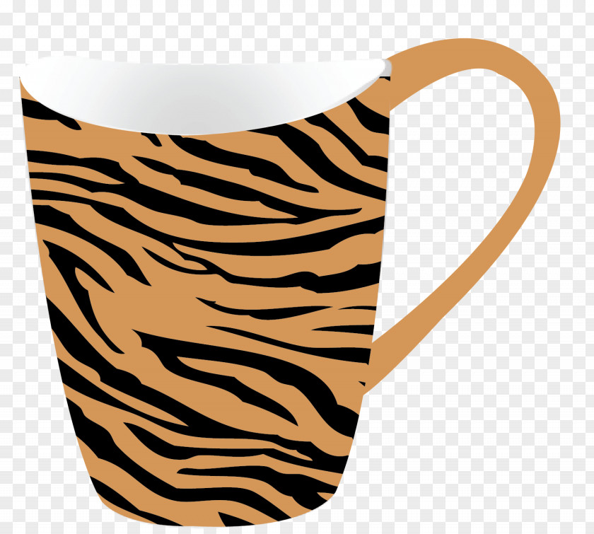 Cup Tiger Leopard Lion Okapi Paper PNG