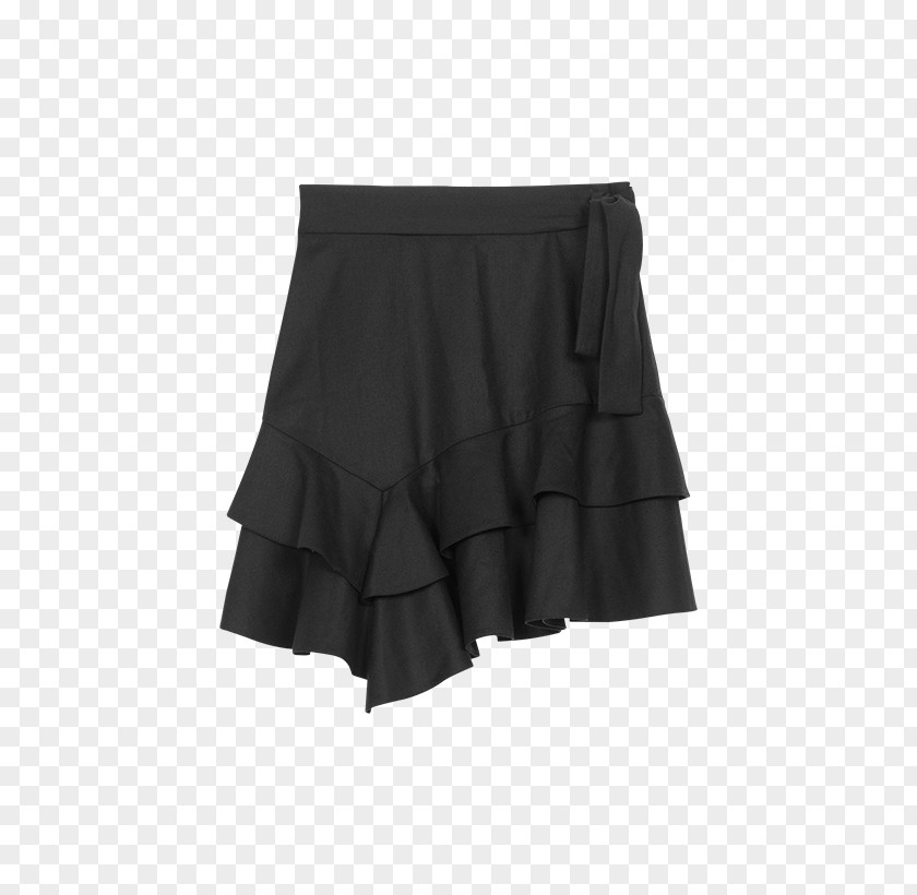 Mini Skirt Waist Dress Black M PNG