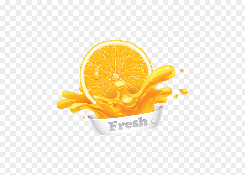 Orange Juice Fruit Slice PNG