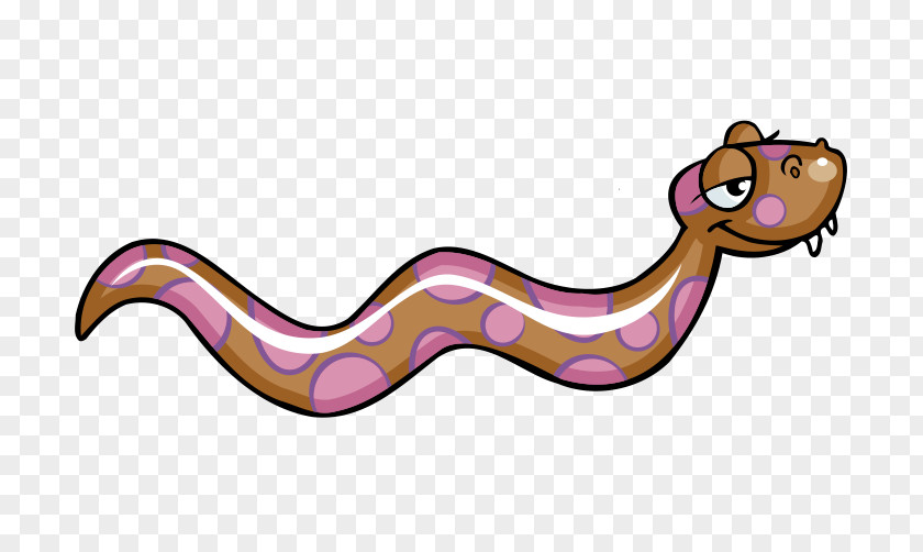 Pink Cartoon Snakes Snake Reptile Clip Art PNG