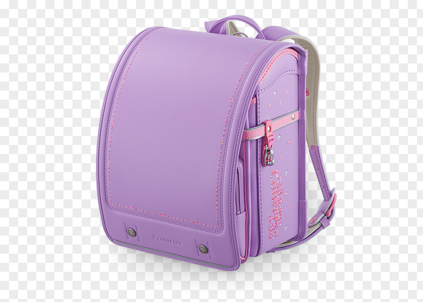 Purple Lavender Seiban Co., Ltd. 天使のはね Randoseru Black Handbag PNG