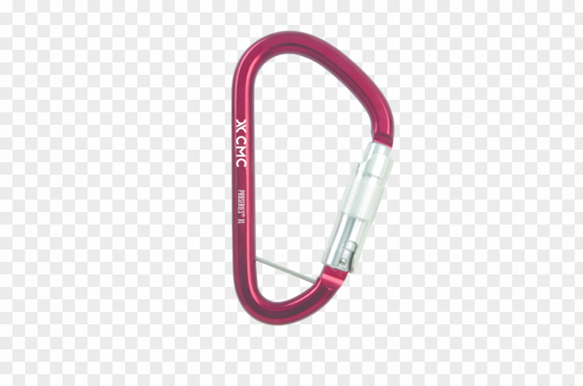 Red Rescue Ladder Carabiner Magenta PNG