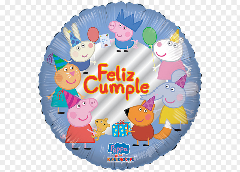 Birthday George Pig Happiness Toy Balloon Winnie-the-Pooh PNG