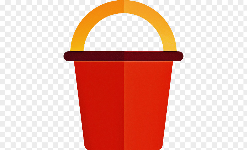 Bucket Plastic Orange PNG