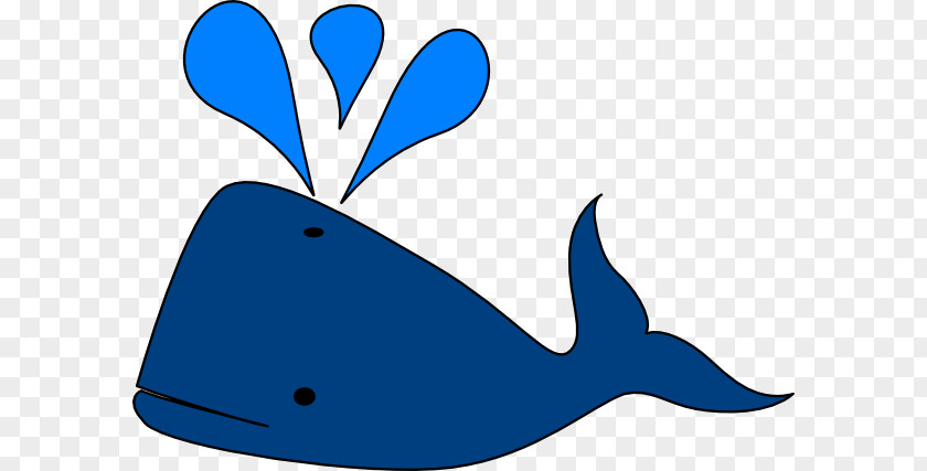 Cartoon Whale Blue Clip Art PNG