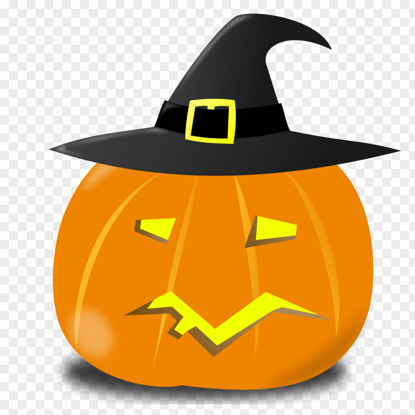 Watercolor Pumpkin Jack-o'-lantern Calabaza Halloween Clip Art PNG