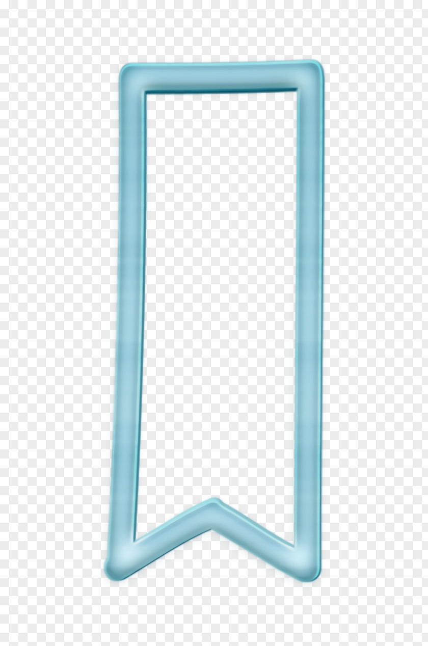 Bookmark Icon Interface Hand Drawn Outline PNG