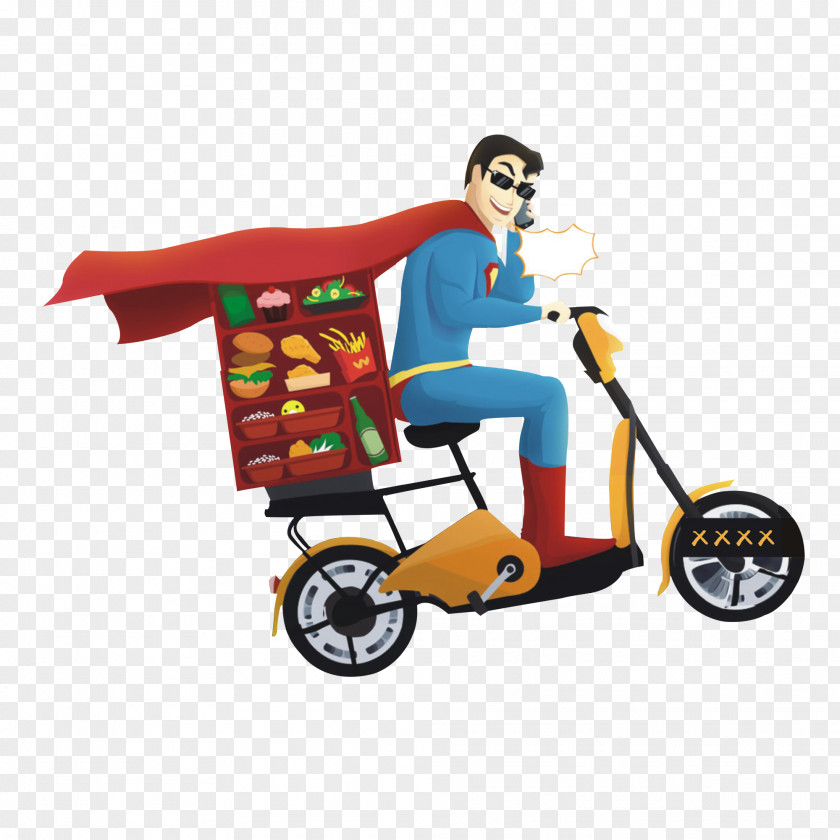 Cartoon Superman Clark Kent Take-out Animation PNG