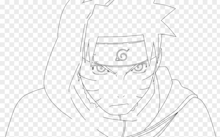 Lineart Naruto Drawing Eye Line Art Sketch PNG