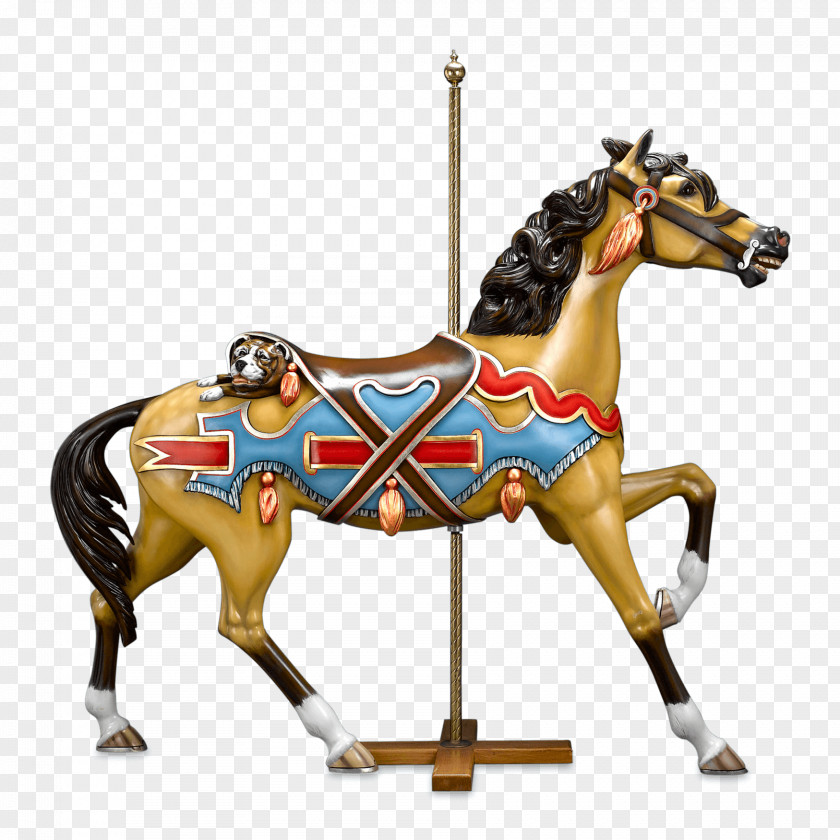Mustang Stallion Carousel Horse Tack Foal PNG