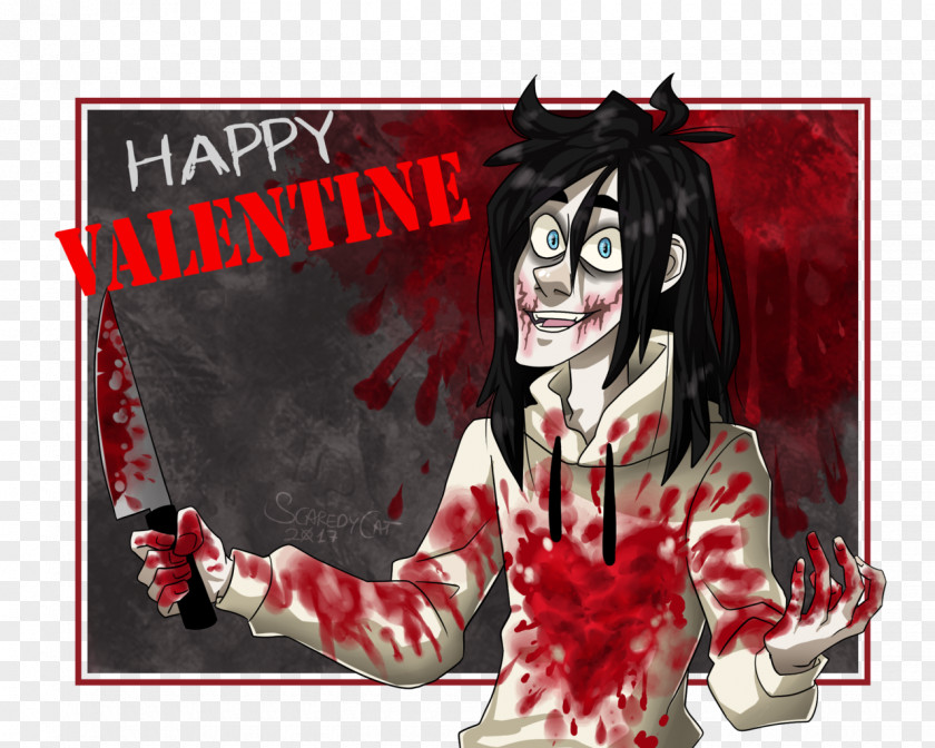 Valentine's Day Creepypasta Jeff The Killer Slasher YouTube PNG