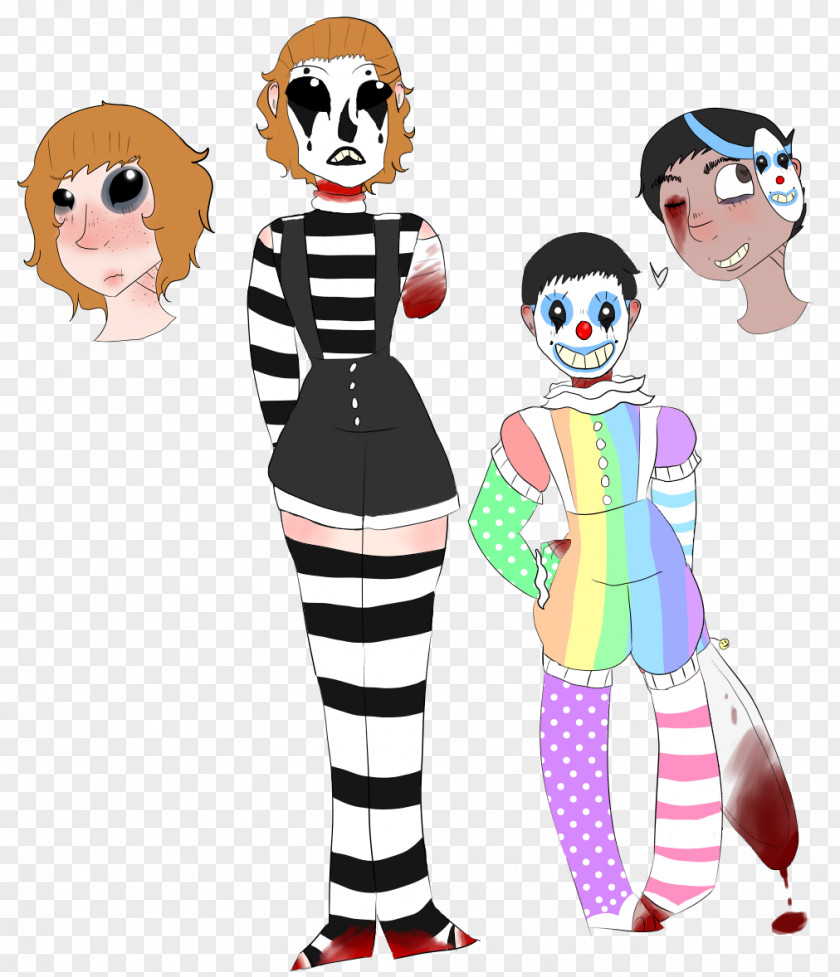 Fashion Design Style Clown Cartoon PNG
