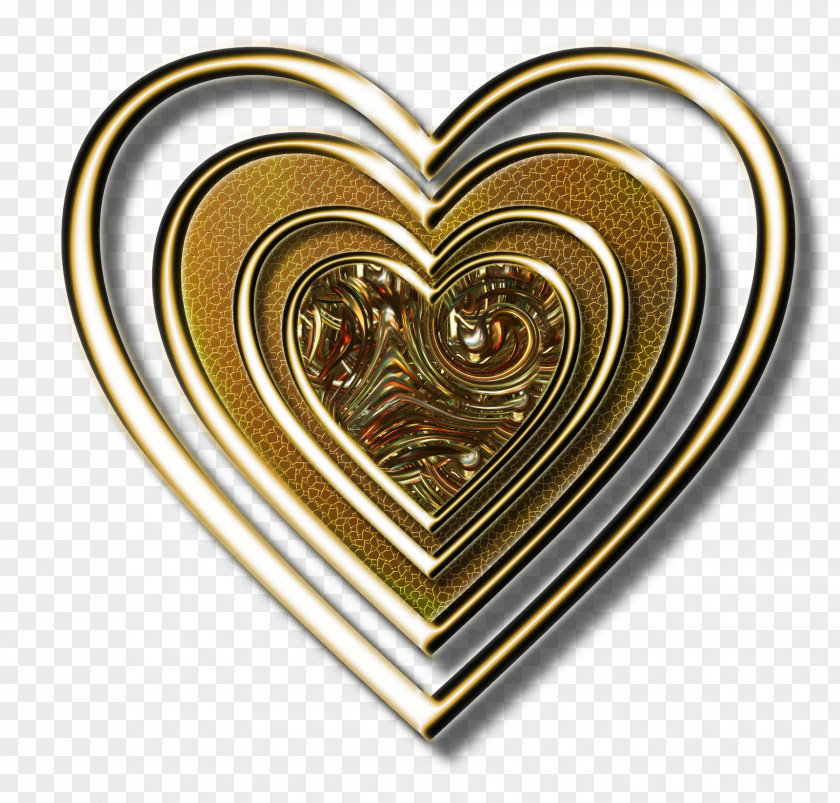 Gold Heart Desktop Wallpaper Clip Art PNG